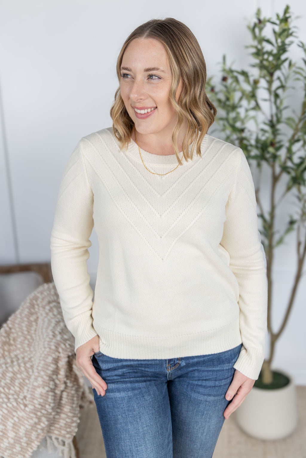 Evelyn Sweater - Ivory